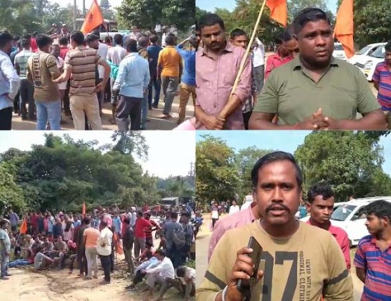BMS Clashed, Blocked road in Kamalpur: Vehicles stranded for hours, passengers suffer BMS Clashed, Blocked road in Kamalpur: Vehicles stranded for hours, passengers suffer